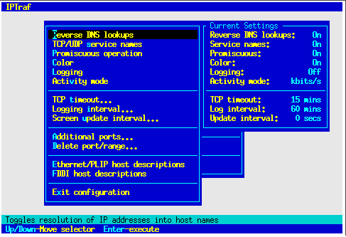Configuration Menu