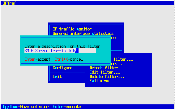 TCP Filter Description Dialog