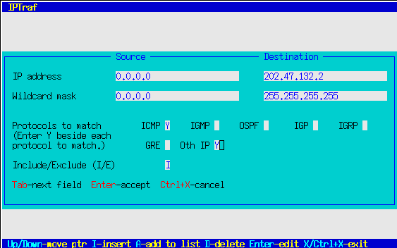 Other IP Filter Rule Dialog