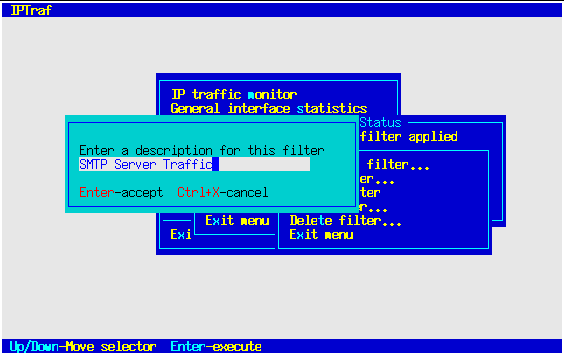 TCP Filter Description Dialog