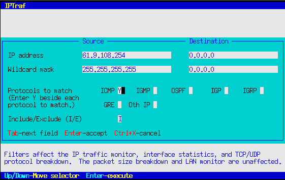 Other IP Filter Rule Dialog