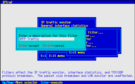 TCP Filter Description Dialog